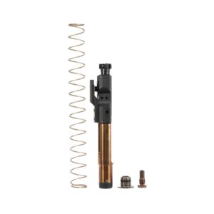 Q Honey Badger Update Kit with two-piece bolt carrier group and buffer system components laid out