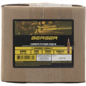 6MM (0.243'') 105GR HYBRID BOAT TAIL 1500/BOX