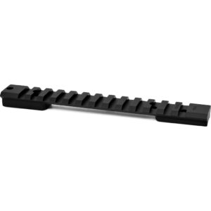 Warne Vapor Picatinny Rail in matte black for Ruger American short-action rifle scope mounting