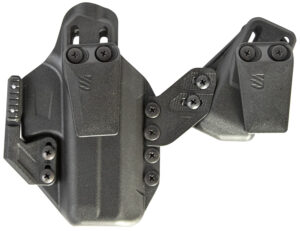 Black Blackhawk Stache Premium IWB holster kit for Glock 17 with mag carrier and concealment claw
