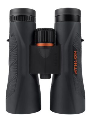 Athlon Midas G2 UHD 10x50 black roof prism binoculars with twist-up eyecups and center focus wheel
