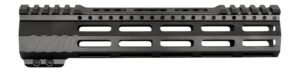 J&E Machine Tech 10-inch K-Style M-LOK free float AR-15 handguard in black anodized aluminum