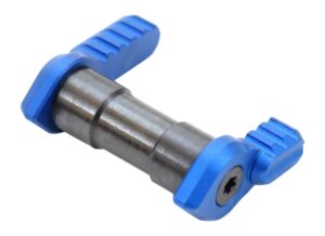 Armaspec ST45 short throw ambidextrous safety selector in blue anodized finish for AR-15 and AR-10
