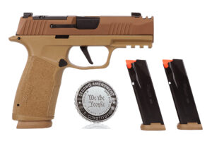 SIG Sauer P365X-Macro Comp 2A 9mm pistol in coyote finish with optic-ready slide