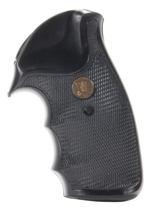 Pachmayr 02521 Gripper Grip in black checkered rubber with finger grooves for Charter Arms revolvers