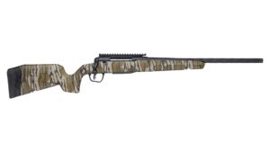 Savage Axis 2 Pro .243 Win bolt-action rifle with black Cerakote barrel and Mossy Oak Bottomland stock