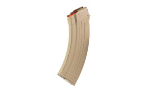 Global Ordnance GO MAG AK47 10/30 steel magazine in Flat Dark Earth, fully ribbed body, 7.62x39