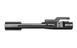 Noveske N4 small frame DLC bolt carrier in black Diamond Like Carbon finish with staked gas key