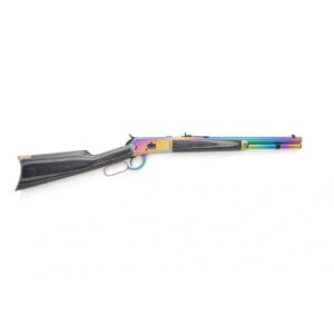 Chiappa 1892 Nebula L.A. Trapper .44 Mag lever rifle with iridescent PVD finish and walnut stock