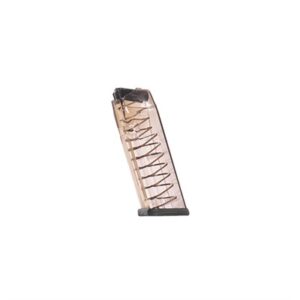 ETS clear 13-round .45 ACP magazine for Glock 21, 30, 41 showing translucent polymer body